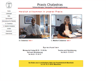 Tablet Screenshot of praxis-chalastras.de